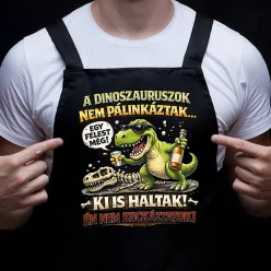 Vicces_dinós_ajándék_Pálinkás_kötény_