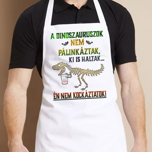 Vicces_dinós_ajándék_Pálinkás_kötény_