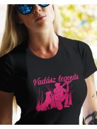 Ajándék vadásznak_Vadász legenda női póló_