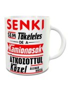 Kamionos ajándék_Senki sem tökéletes bögre