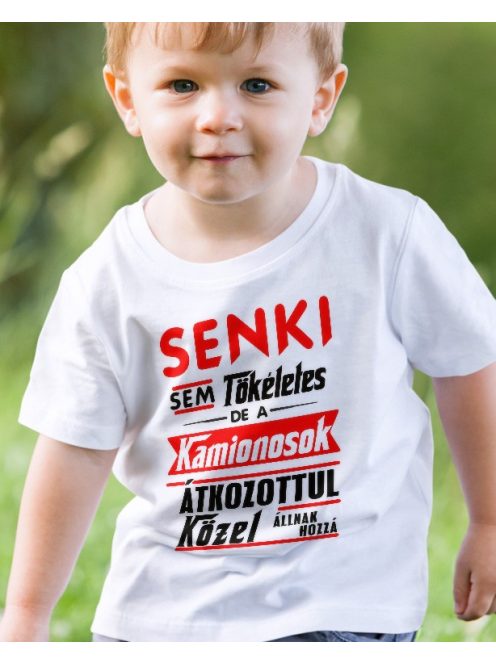 Kamionos gyerek póló_Senki sem tökéletes