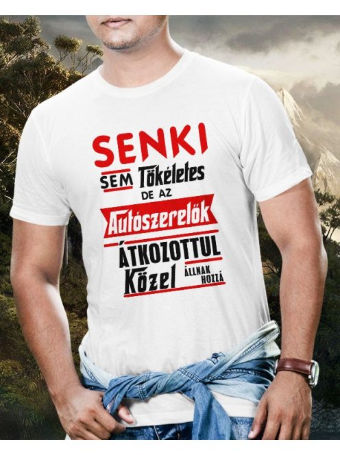 Póló autószerelőknek_Senki sem tökéletes