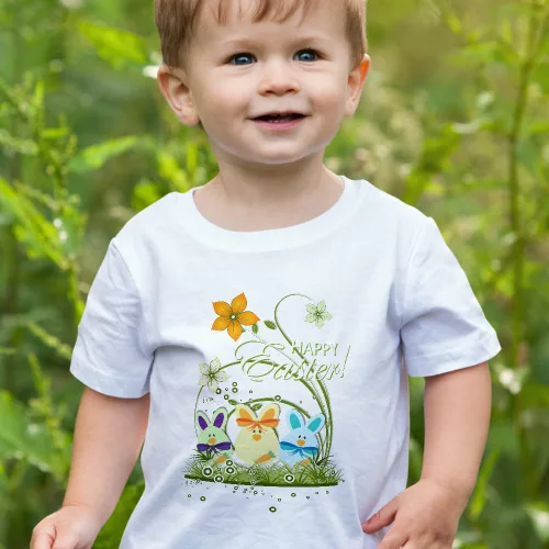 Happy_Easter_Húsvéti_tojásos_gyerek_póló_