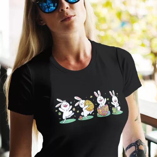 Húsvéti_női_póló_Aranyos_nyuszis_ajándék_