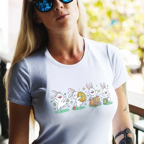 Húsvéti_női_póló_Aranyos_nyuszis_ajándék_