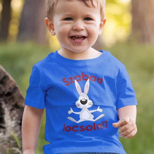 Húsvéti_ajándék_Szabad_locsolni_gyerek_póló_