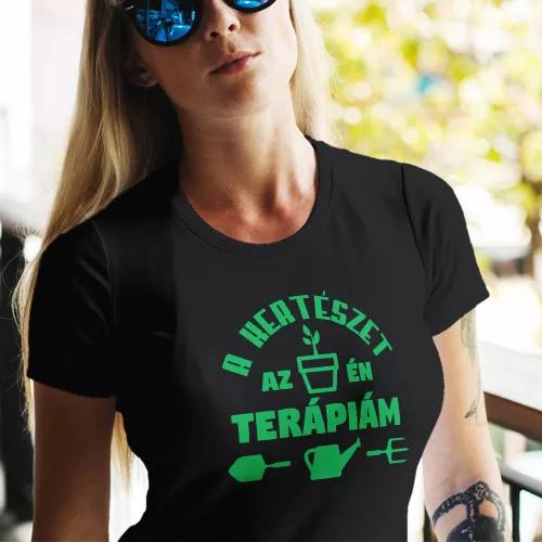Női_póló_kertésznek_Az_én_terápiám_