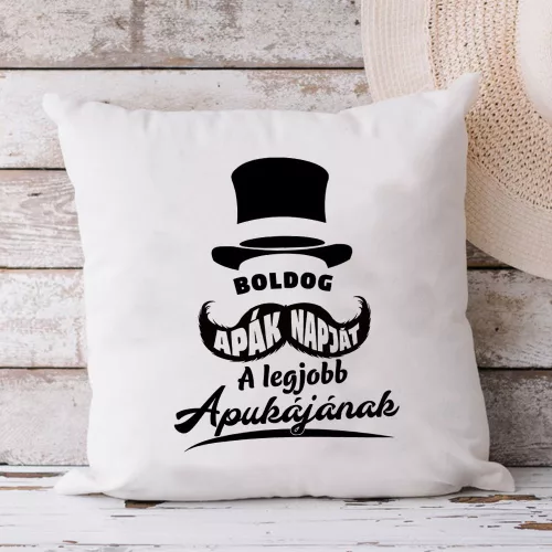 Párna_apák_napjára_A_legjobb_apukának_
