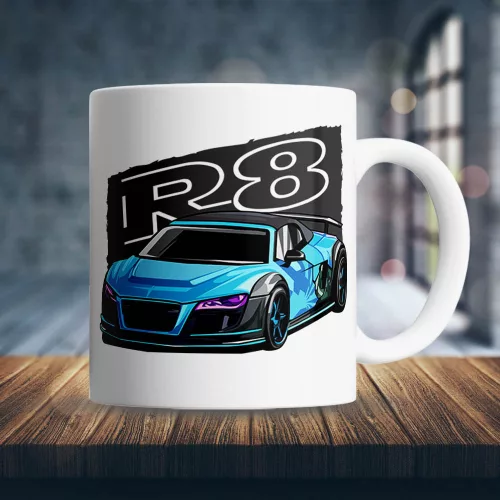 Audi_ajándékok_Audi_R8_bögre_