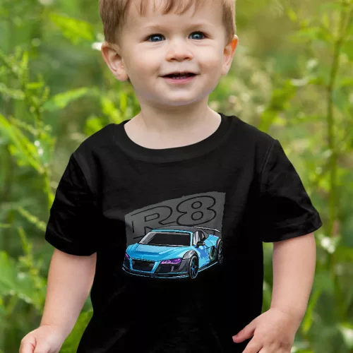 Audi_ajándékok_Audi_R8_gyerek_póló_