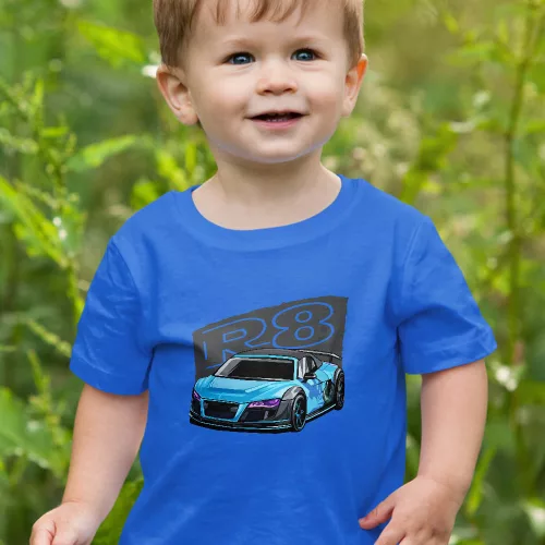 Audi_ajándékok_Audi_R8_gyerek_póló_