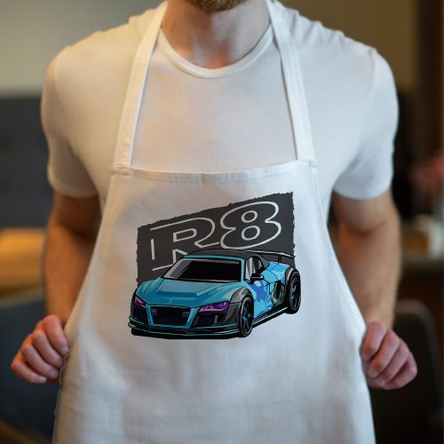 Audi_ajándékok_Audi_R8_kötény_