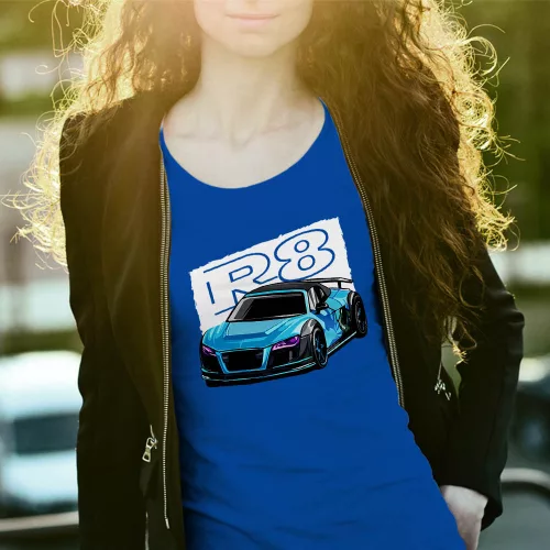 Audi_ajándékok_Audi_R8_női_póló_