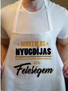 Vicces nyugdíjas kötény_Feleségem a főnök