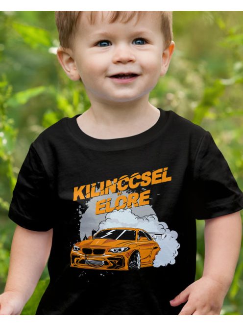 Drift autós gyerek pólók_Kilinccsel előre_