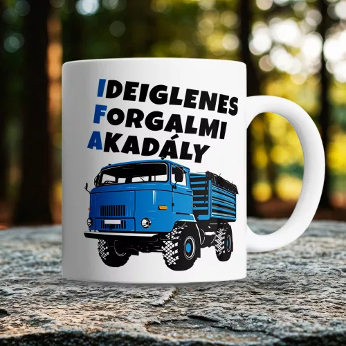 Vicces_IFA_bögre_Forgalmi_akadály_