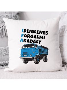 Vicces IFA párna_Forgalmi akadály