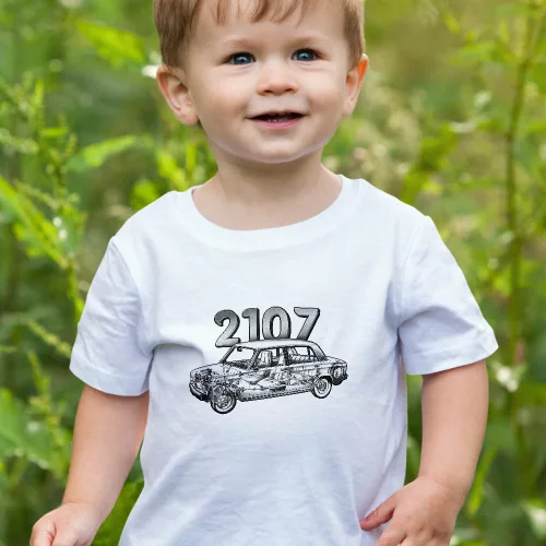 Ladás_rally_gyerek_pólók_Lada_2107_póló_