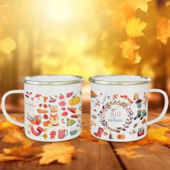 Őszi_mintás_bögre_Hello_Autumn_