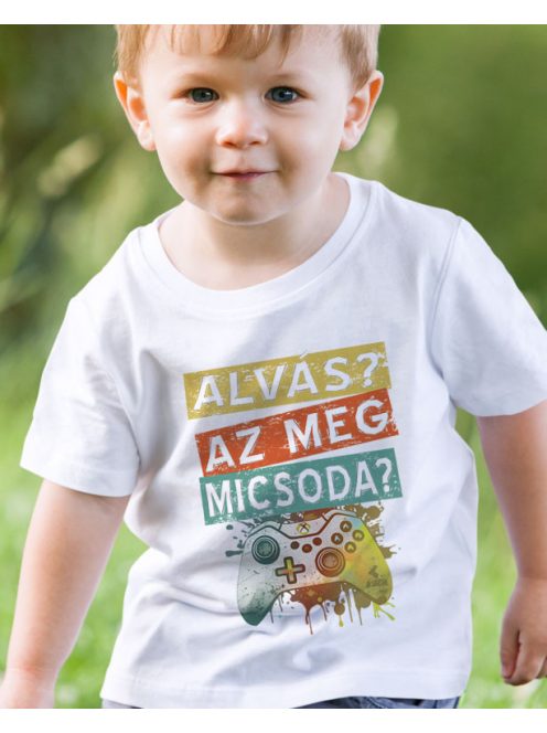 Gyerek póló gamereknek_Alvás az micsoda