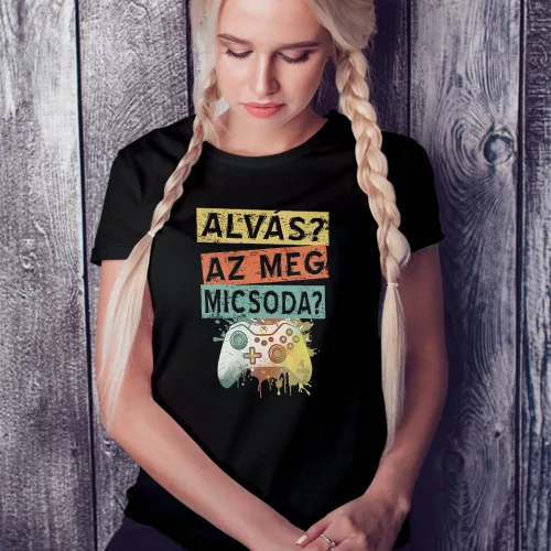 Női_póló_gamereknek_Alvás_az_micsoda_