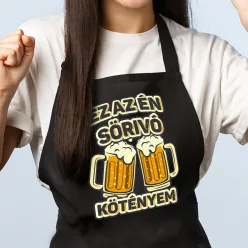 Vicces_ajándék_Sörivó_kötény_