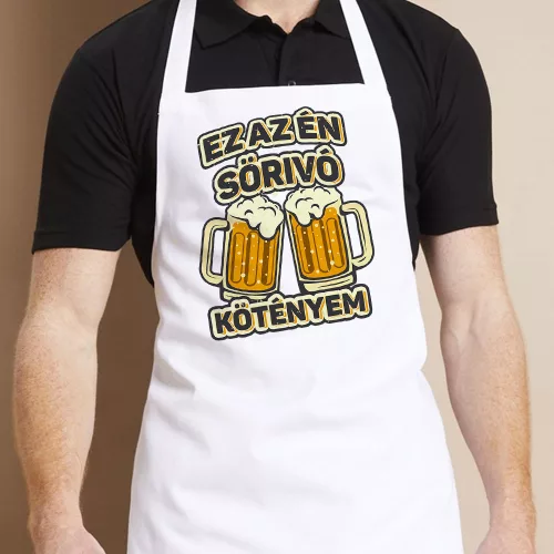Vicces_ajándék_Sörivó_kötény_