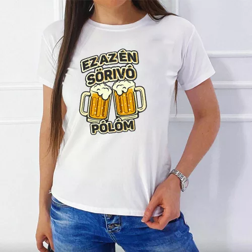 Vicces_ajándék_Sörivó_női_póló_