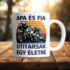 Apa_fia_útitársak_bögre_Motoros_ajándék_