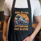Apa_fia_útitársak_kötény_Motoros_ajándék_