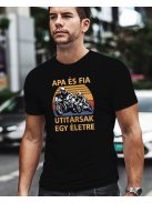 Apa fia útitársak póló_Motoros ajándék