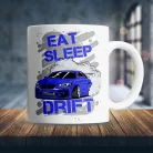 Autós_ajándék_Eat_Sleep_Drift_bögre_
