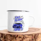 Autós_ajándék_Eat_Sleep_Drift_bögre_