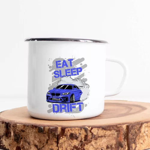 Autós_ajándék_Eat_Sleep_Drift_bögre_