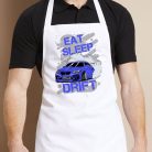 Autós_ajándék_Eat_Sleep_Drift_kötény_
