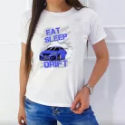 Autós_ajándék_Eat_Sleep_Drift_női_póló_