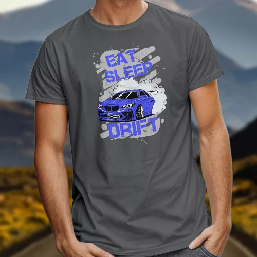 Autós_ajándék_Eat_Sleep_Drift_póló_