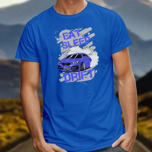 Autós_ajándék_Eat_Sleep_Drift_póló_