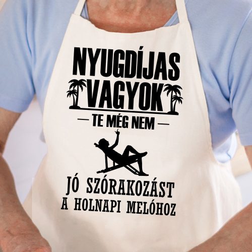 Vicces_nyugdíjas_kötény_Jó_szórakozást_