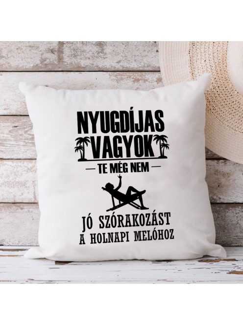 Vicces nyugdíjas párna_Jó szórakozást