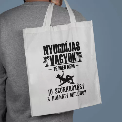 Vicces_nyugdíjas_táska_Jó_szórakozást_
