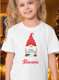 Karácsonyi gyerek póló - Manó mintás