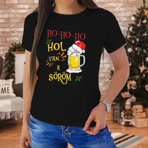 Karácsonyi_női_póló_Hol_van_a_söröm_