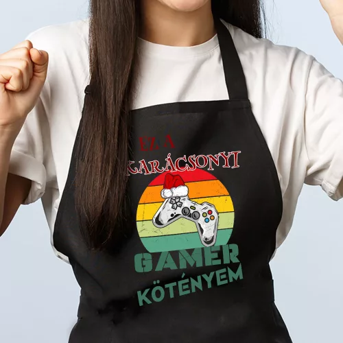 Karácsonyi_ajándék_Gamer_kötény_