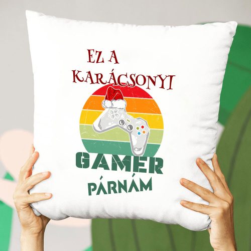 Karácsonyi_ajándék_Gamer_párna_