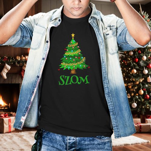 Humoros karácsonyi ajándék_Fa szom póló_