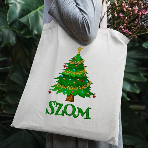 Humoros_karácsonyi_ajándék_Fa_szom_táska_