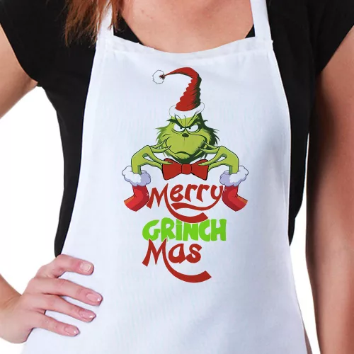 Merry_Grinchmas_kötény_Karácsonyi_ajándék_