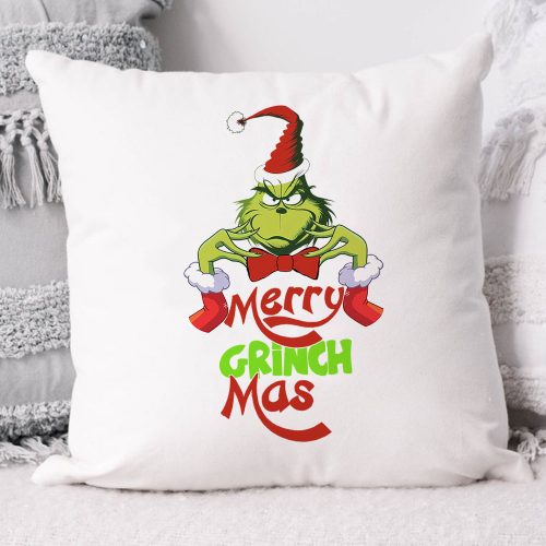 Merry_Grinchmas_párna_Karácsonyi_ajándék_