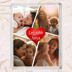Hűtőmágnes_fotókkal_Legjobb_anya_